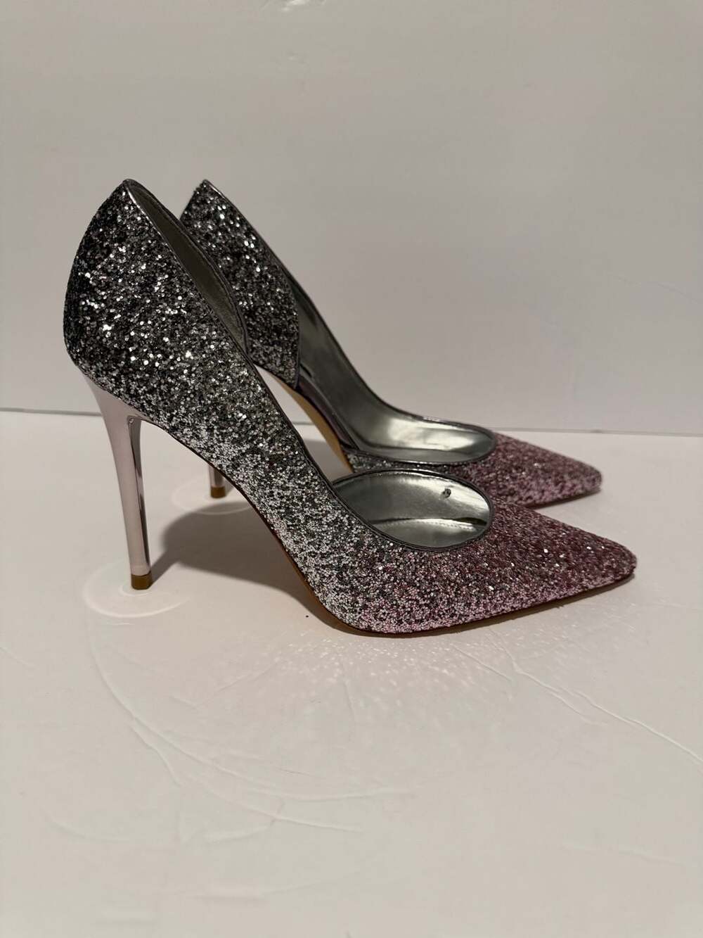 Nine West Ombre Glitter D'Orsay Pointed Toe Pumps Size 7.5M - Picture 5 of 8